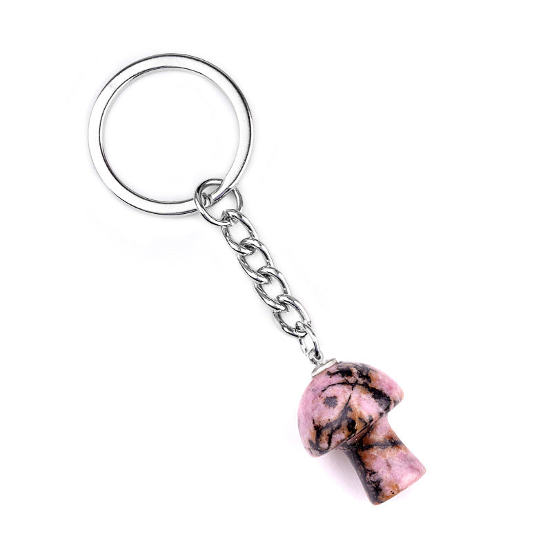 Cristal porte clef champignon-Ky1324