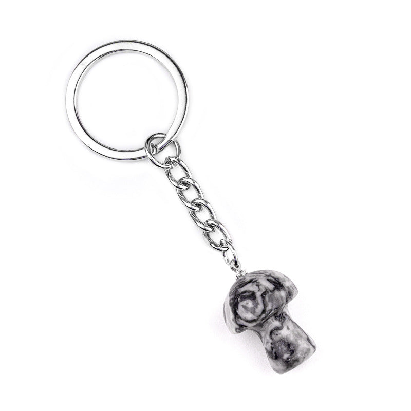 Cristal porte clef champignon-Ky1324