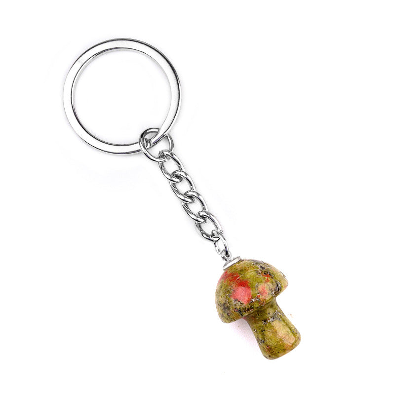 Cristal porte clef champignon-Ky1324