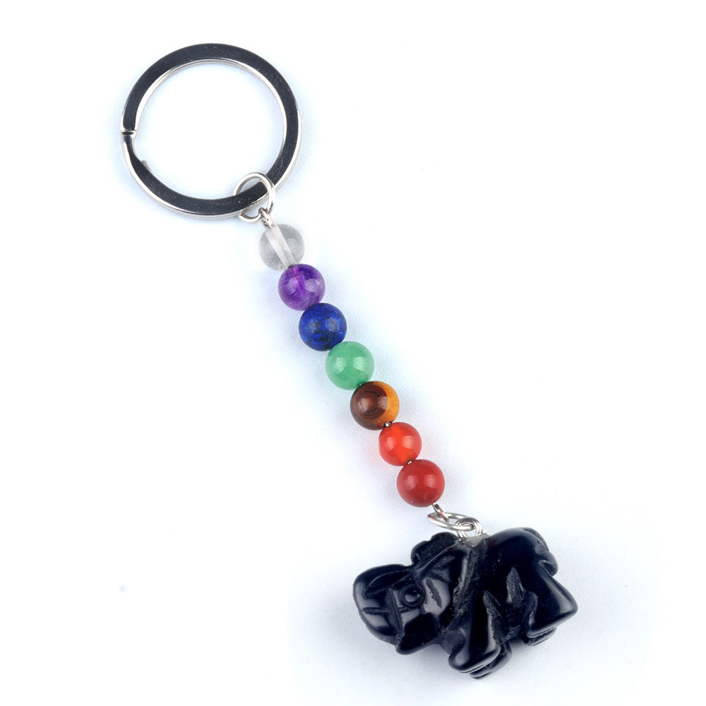 Crystal Keychain Elephant/Cristal Porte Clef Elephant -Ky1954