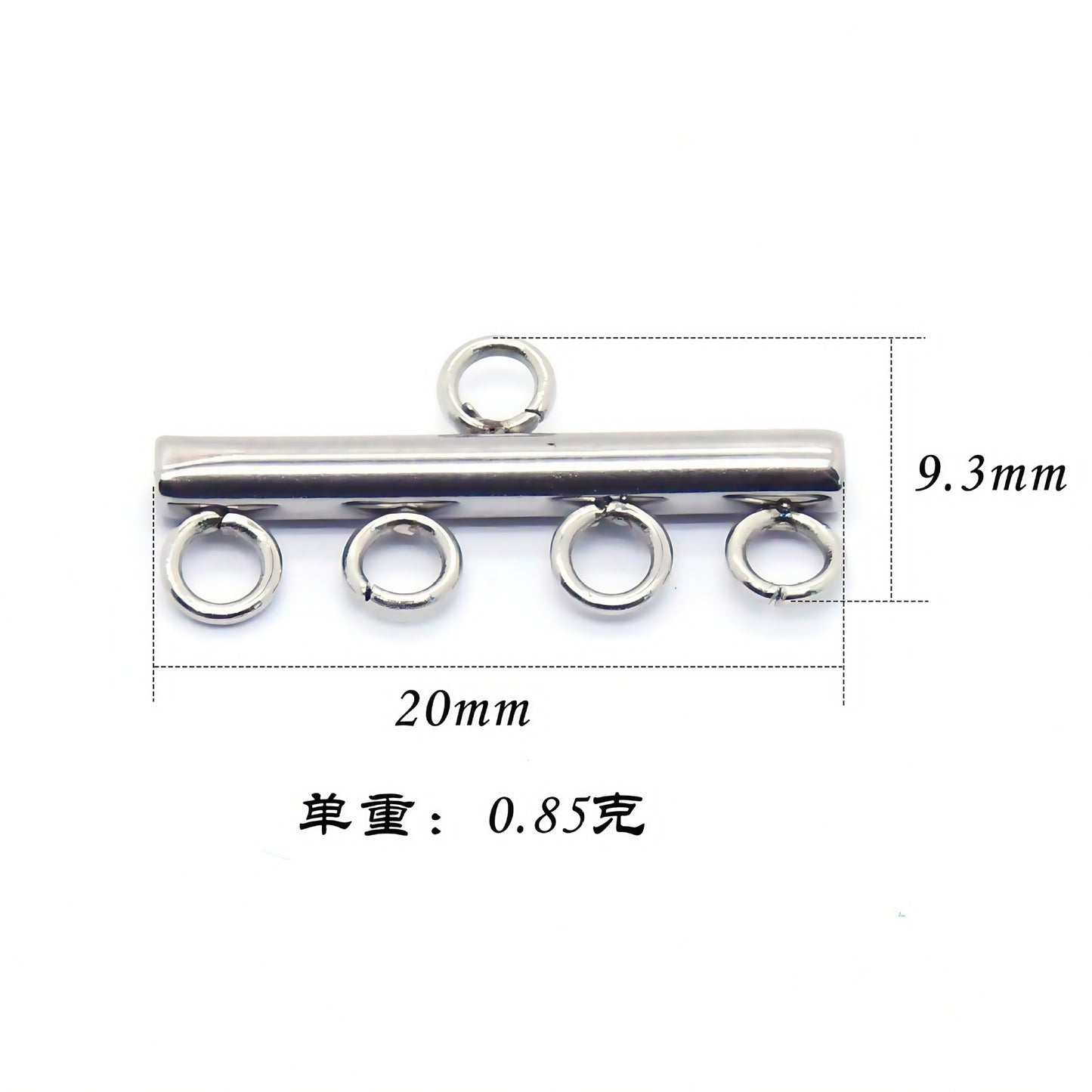10pcs fermoirs de verrouillage en acier inoxydable collier Bracelet fabrication de bijoux fermoirs de Tube