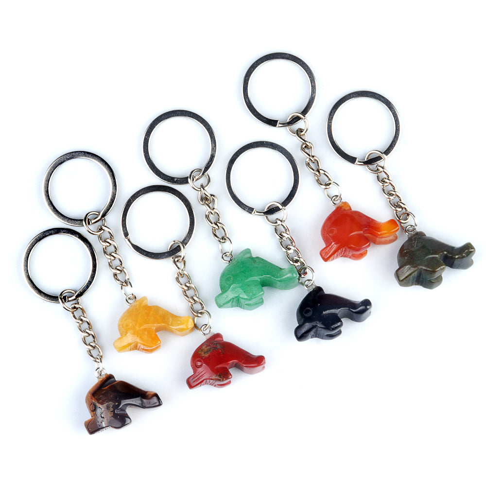 Crystal Dophins Keychains-Ky1949