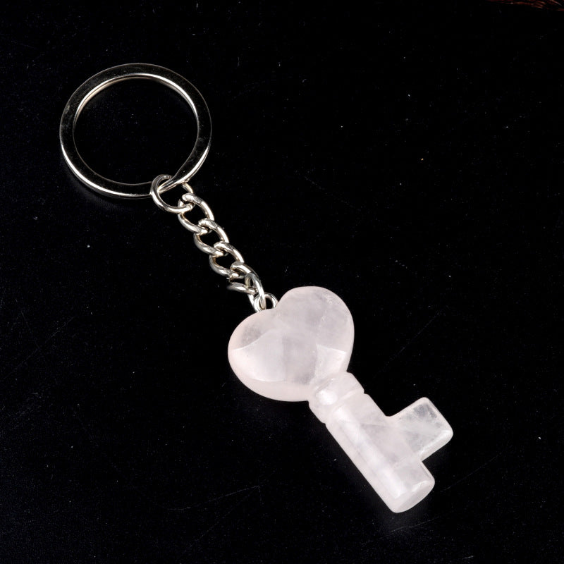 Cristal Porte Clef Coeur Clef-Ky1569