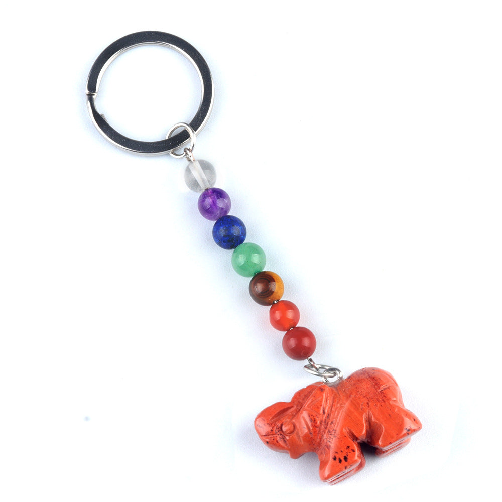 Crystal Keychain Elephant/Cristal Porte Clef Elephant -Ky1954