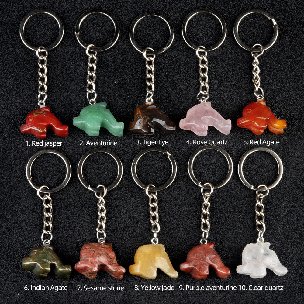 Crystal Dophins Keychains-Ky1949