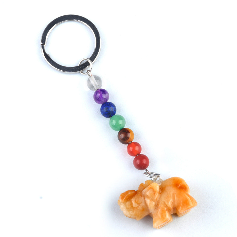 Crystal Keychain Elephant/Cristal Porte Clef Elephant -Ky1954