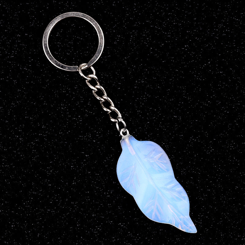 Cristal Porte Clef Feuille-Ky2073