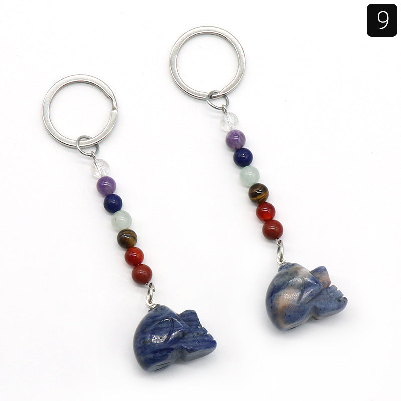 Cristal Porte Clef La crane de morte-Ky1470