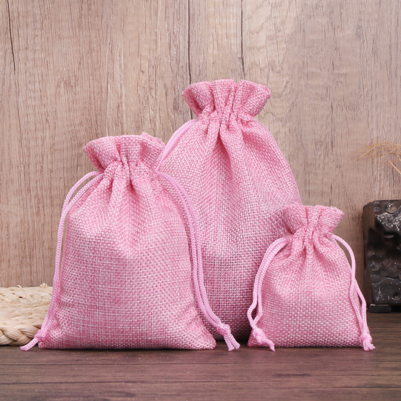 Sac en Tissu Petit Sac Cadeau Avec Cordon Serrage, Pochettes à Bijoux pour Cadeaux