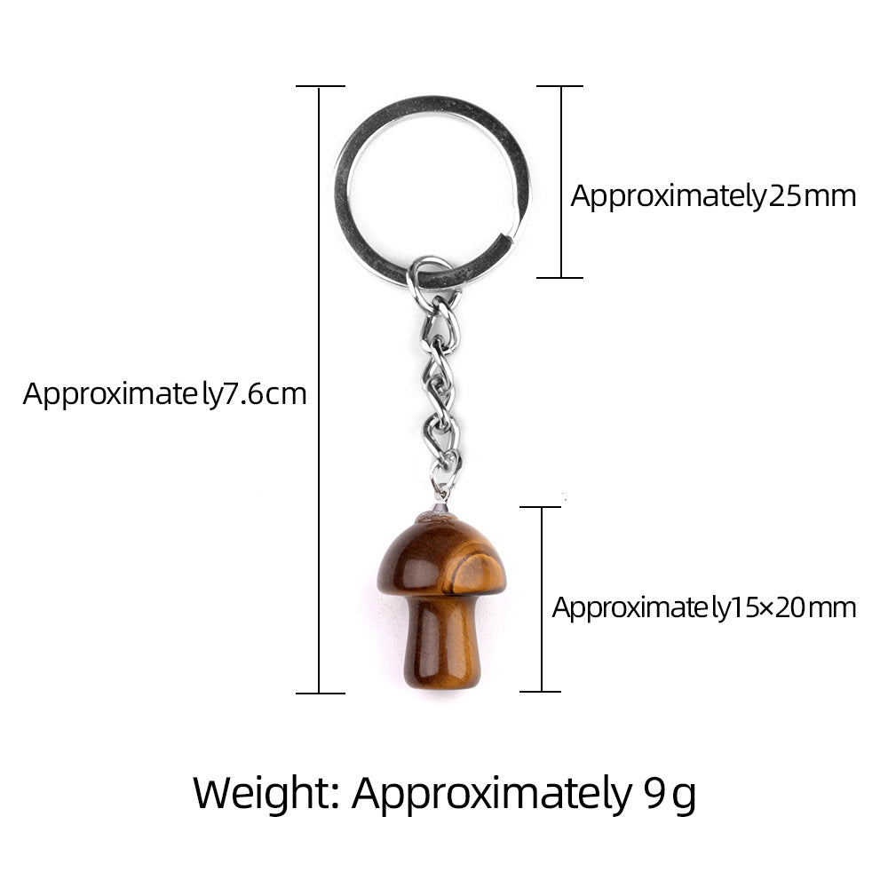 Cristal porte clef champignon-Ky1324