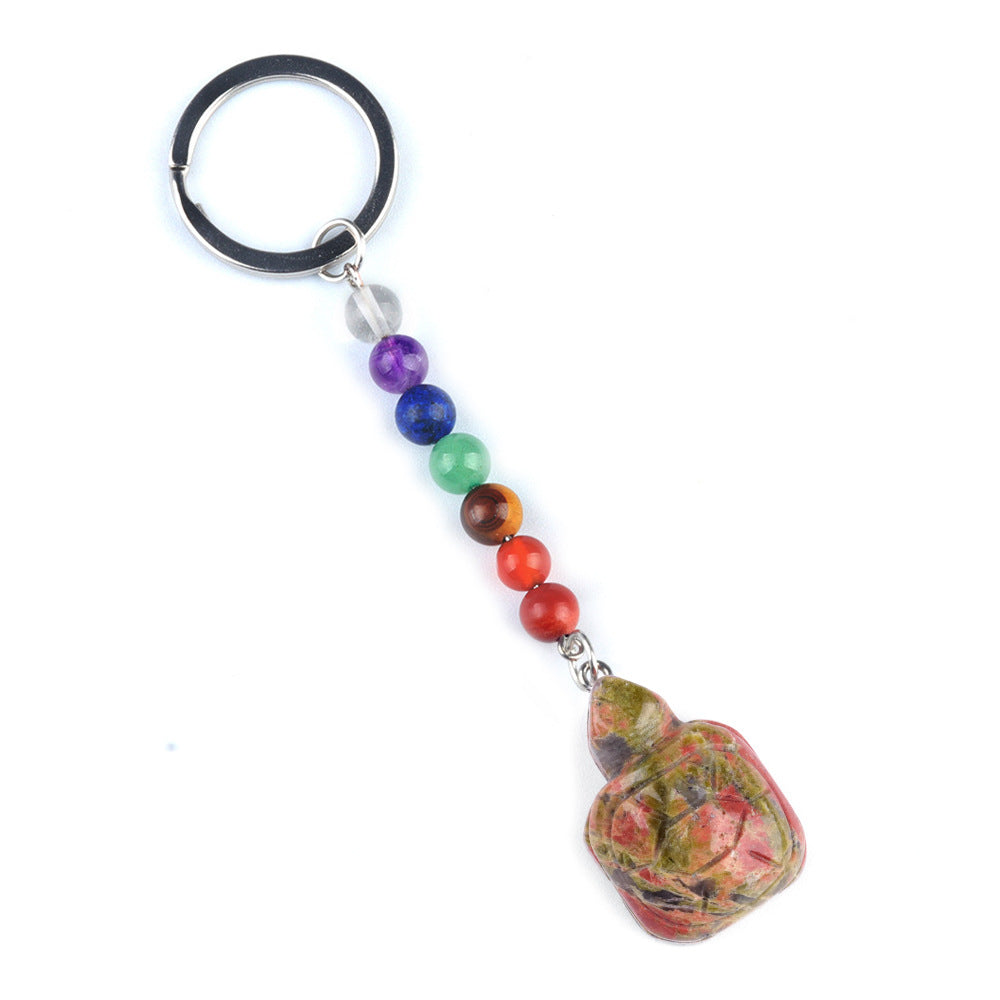 Crystal Keychains Turtle/ Cristal Porte Clef Tortue-Ky1955