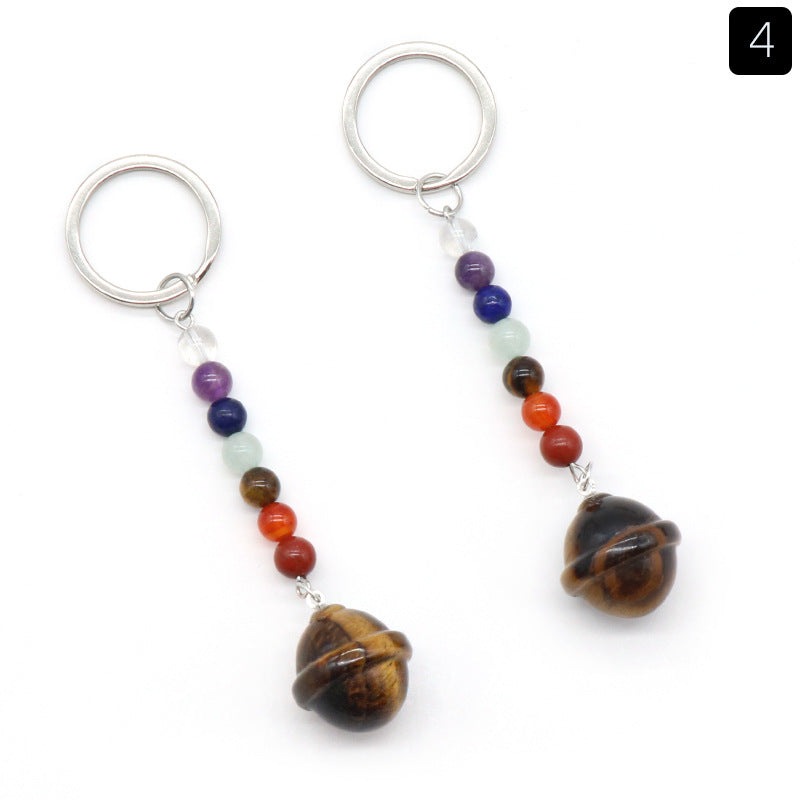 Cristal Porte Clef Planete-Ky1474