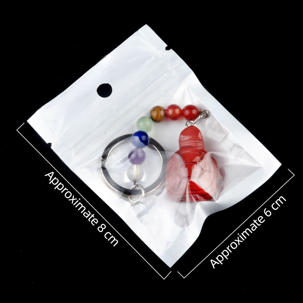 Crystal Keychains Turtle/ Cristal Porte Clef Tortue-Ky1955