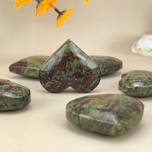 Dragon Blood Hearts Carved Healing Crystal Crafts Gemstone Carvings