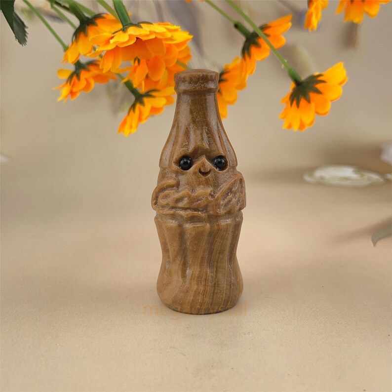 Bouteille en cristal naturel Buddies Hedgehogs Sculpture en cristal de guérison avec visage en cristal pour animal de compagnie