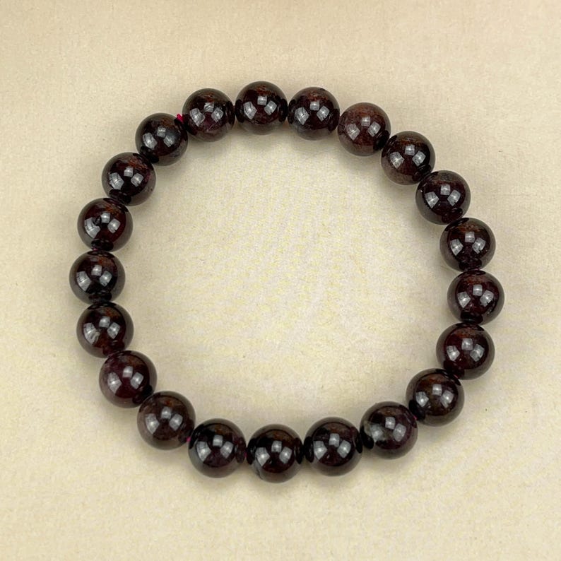Natural Garnet Crystal Bracelets Healing Crystal Crafts Gemstone Bracelet