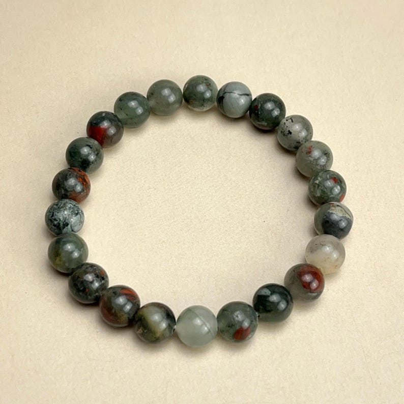 African Blood Crystal Bracelets Healing Crystal Crafts Gemstone Bracelet