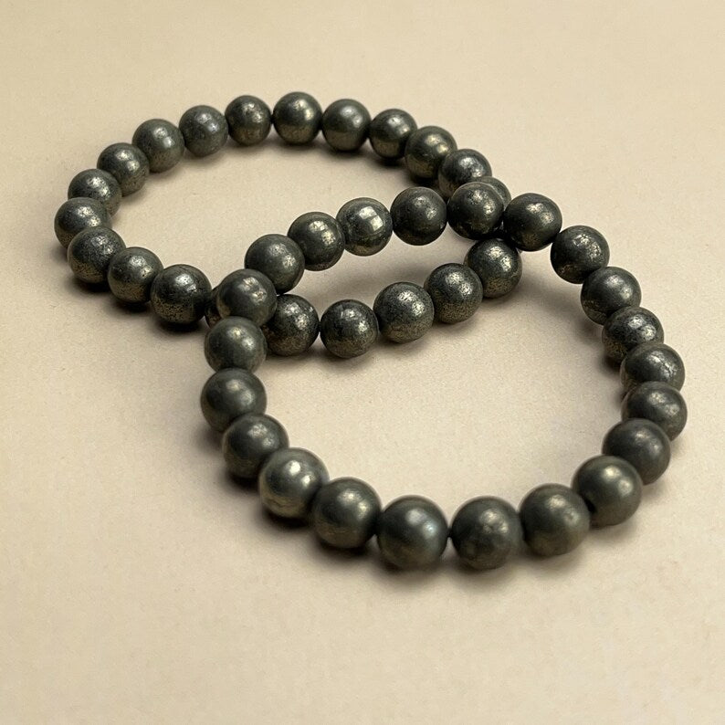 Natural Pyrite Crystal Bracelets Healing Crystal Crafts Gemstone Bracelet