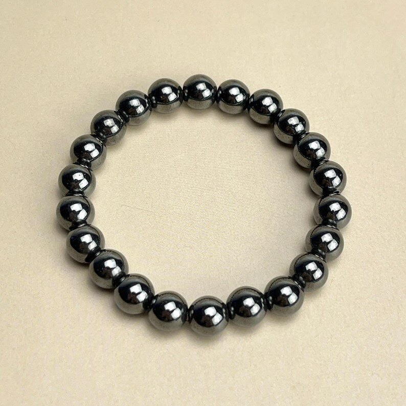 Natural Hematite Crystal Bracelets Healing Crystal Crafts Gemstone Bracelet