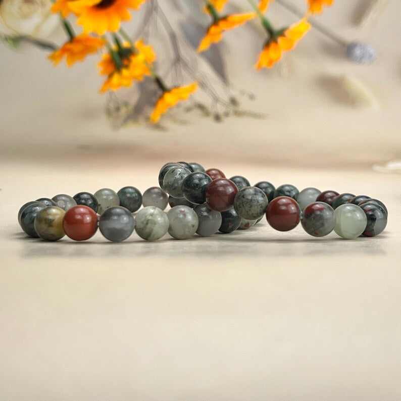 African Blood Crystal Bracelets Healing Crystal Crafts Gemstone Bracelet