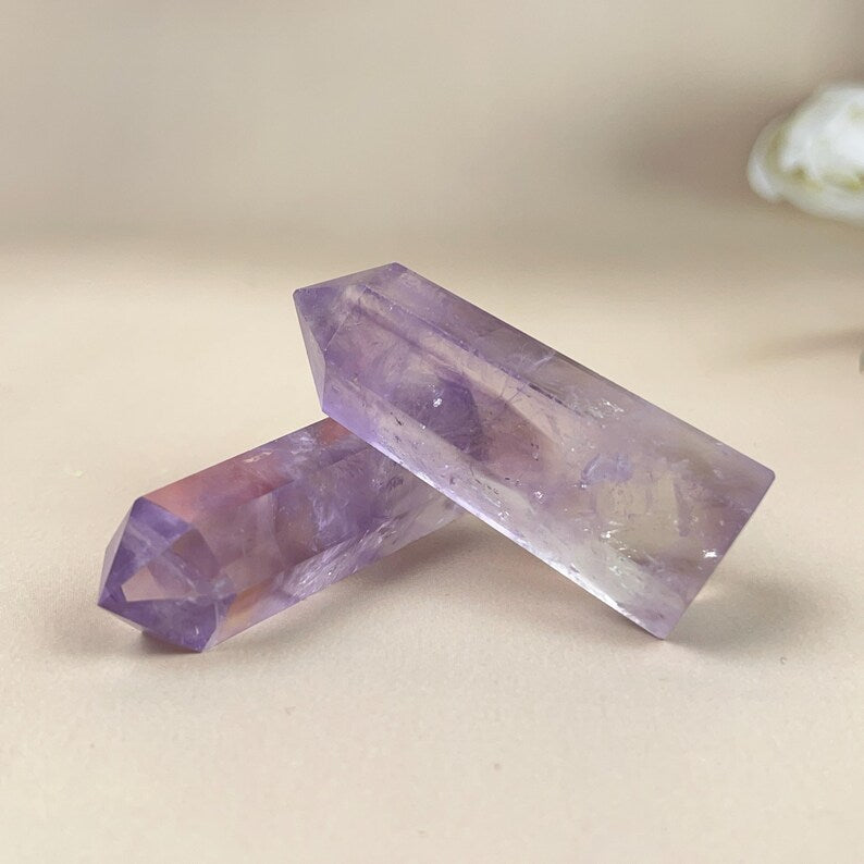 Natural Amethyst Towers Healing Crystal Crafts Crystal Points