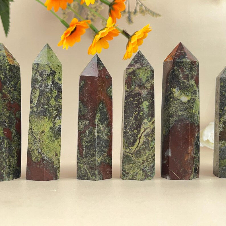 Natural Dragon Blood Towers Healing Crystal Crafts Crystal Points