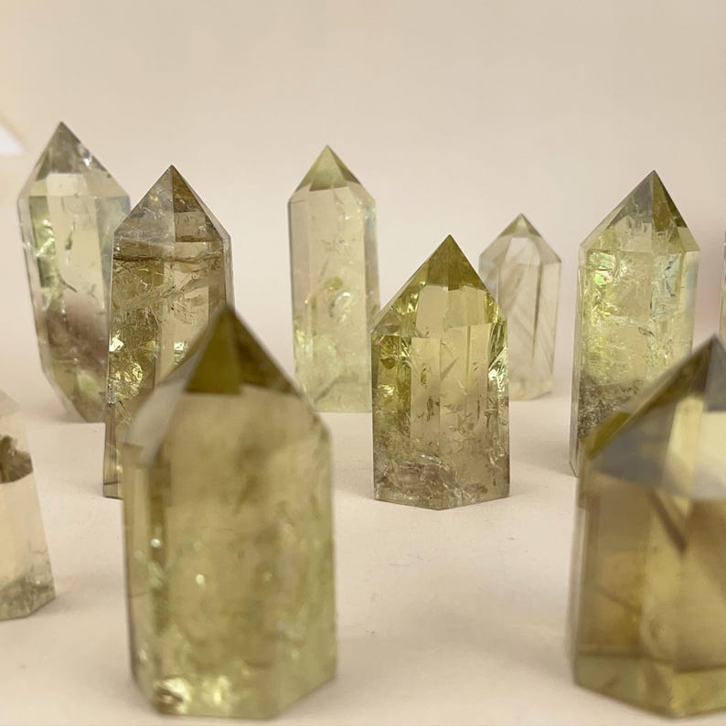 Natural Citrine Towers Healing Crystal Crafts Crystal Points