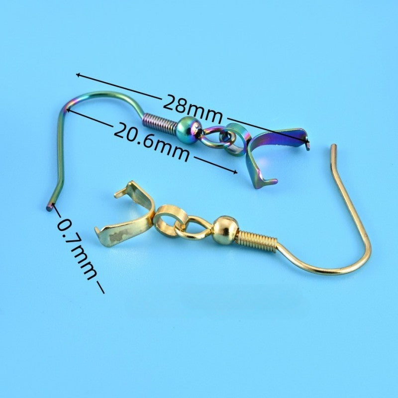 20pcs Crochets de Boucle D'Oreille Chirurgicaux Acier Inoxydable