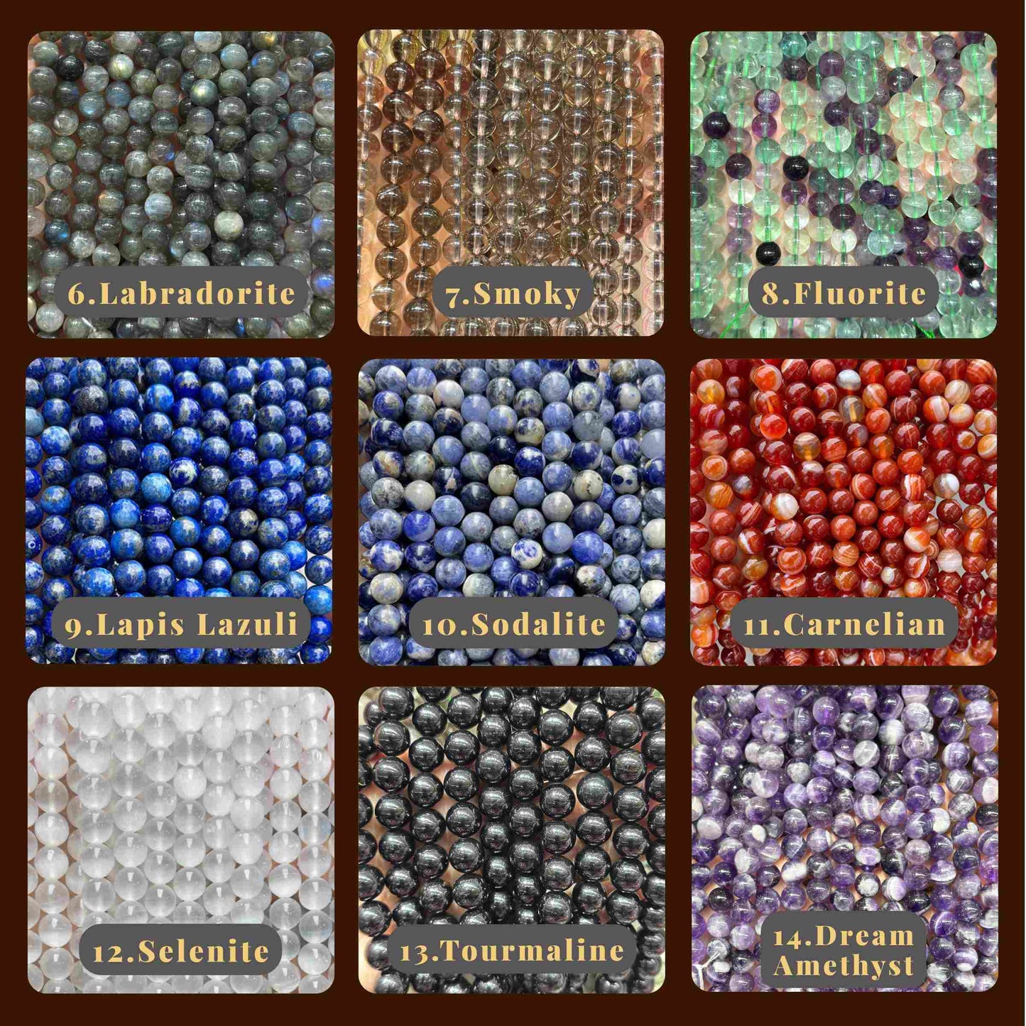 6MM Round Crystal Beads Collection