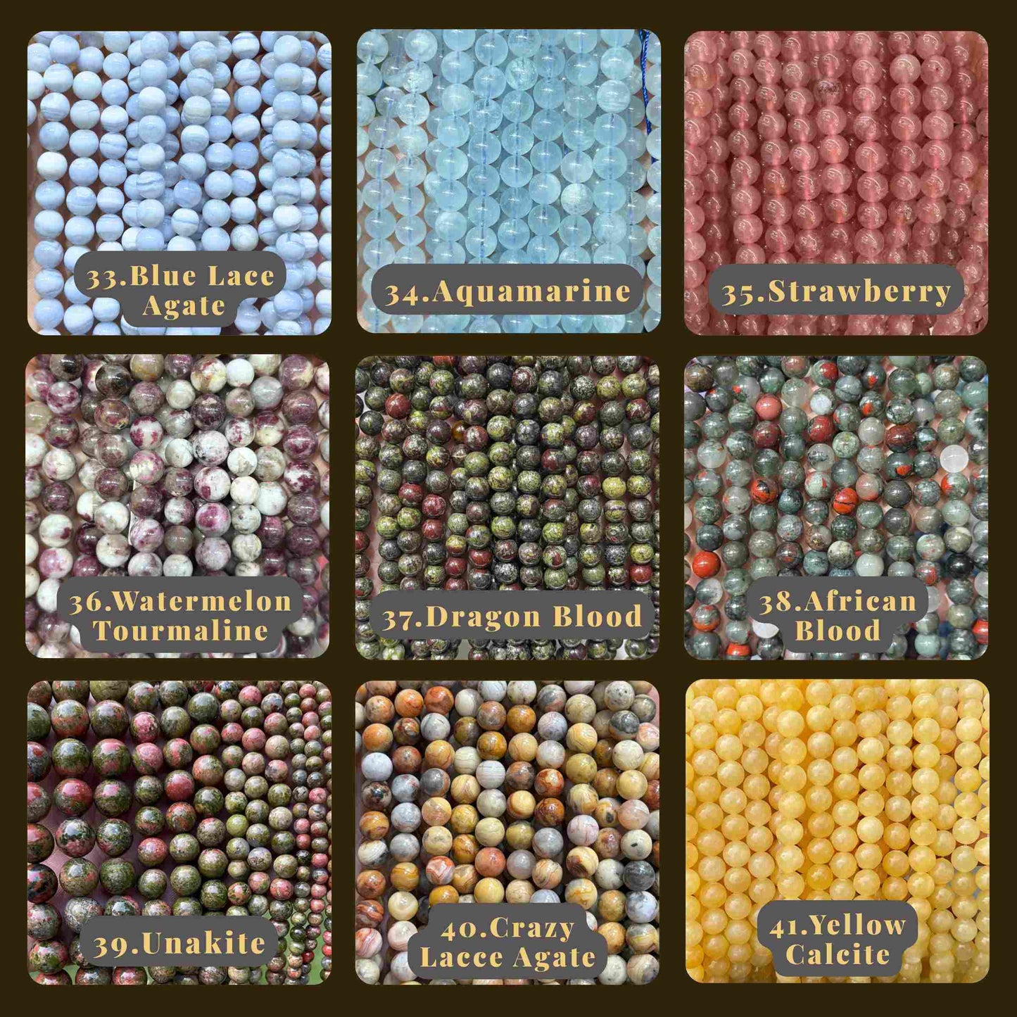 6MM Round Crystal Beads Collection