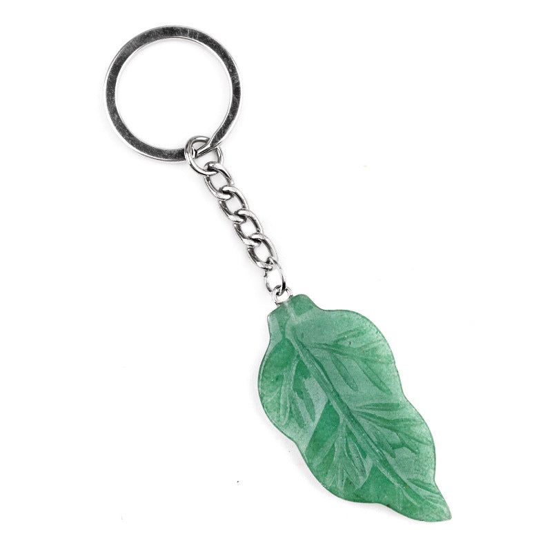 Cristal Porte Clef Feuille-Ky2073