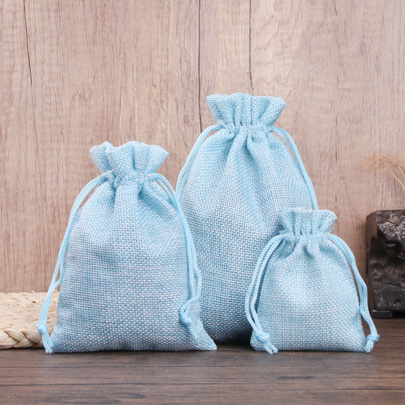 Sac en Tissu Petit Sac Cadeau Avec Cordon Serrage, Pochettes à Bijoux pour Cadeaux