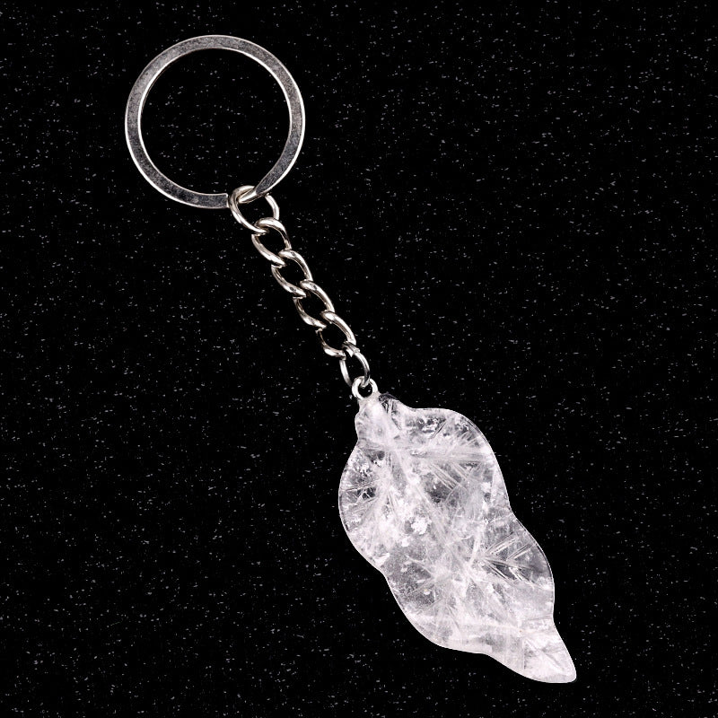 Cristal Porte Clef Feuille-Ky2073
