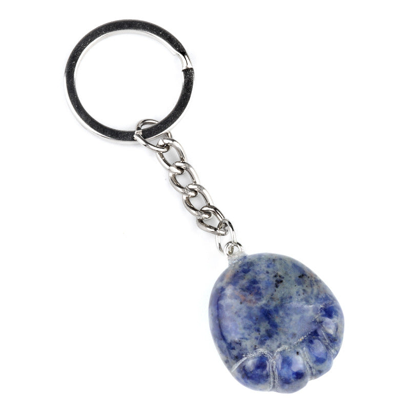 Cristal Porte Clef Patte-Ky1977