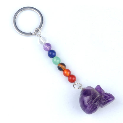 Cristal Porte Clef La crane de morte-Ky1470
