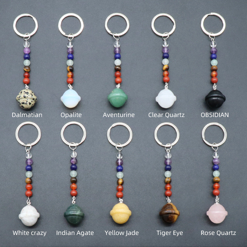 Cristal Porte Clef Planete-Ky1474
