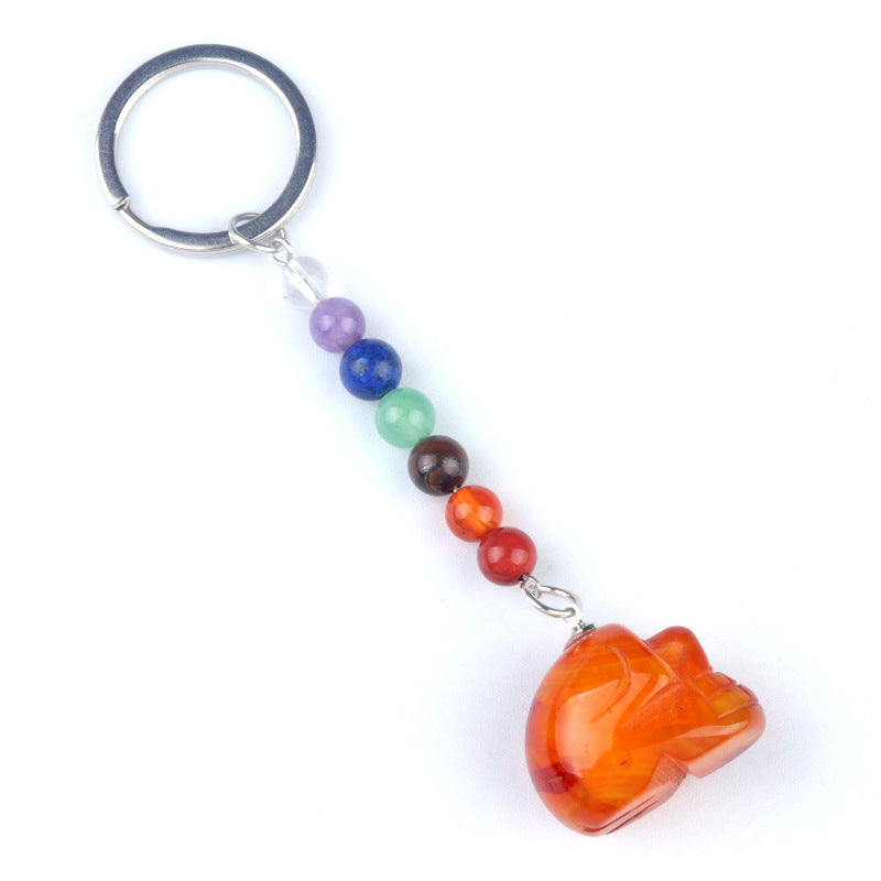 Cristal Porte Clef La crane de morte-Ky1470