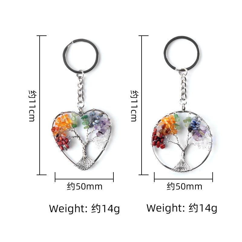 Cristal Porte Clef arbre de vie-Ky1101