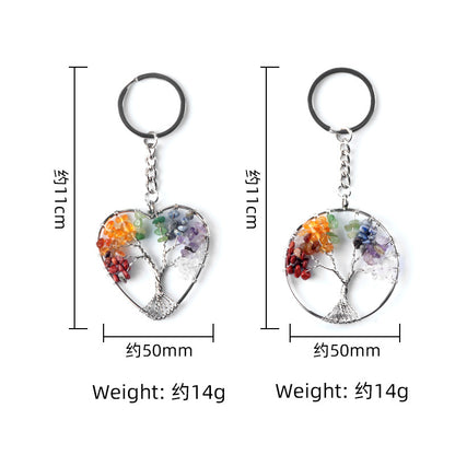 Cristal Porte Clef arbre de vie-Ky1101