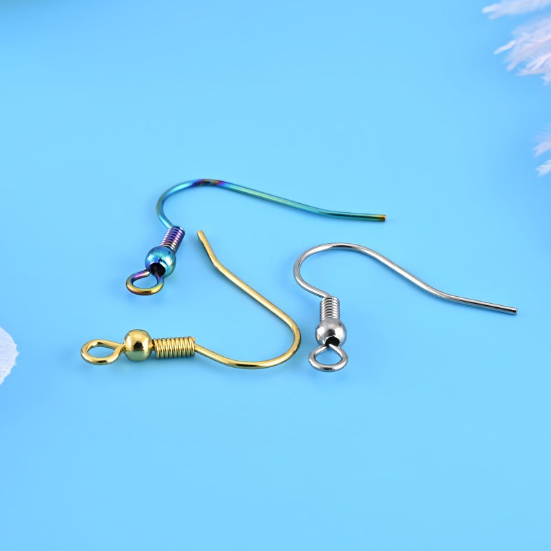 30pcs Crochets de Boucle D'Oreille Chirurgicaux Acier Inoxydable