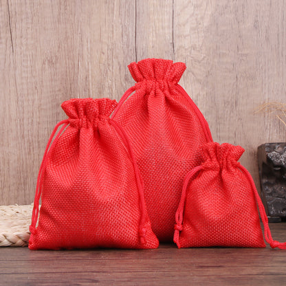 Sac en Tissu Petit Sac Cadeau Avec Cordon Serrage, Pochettes à Bijoux pour Cadeaux