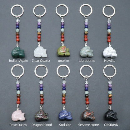 Cristal Porte Clef La crane de morte-Ky1470