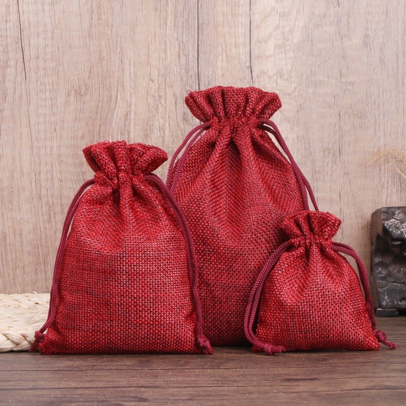 Sac en Tissu Petit Sac Cadeau Avec Cordon Serrage, Pochettes à Bijoux pour Cadeaux