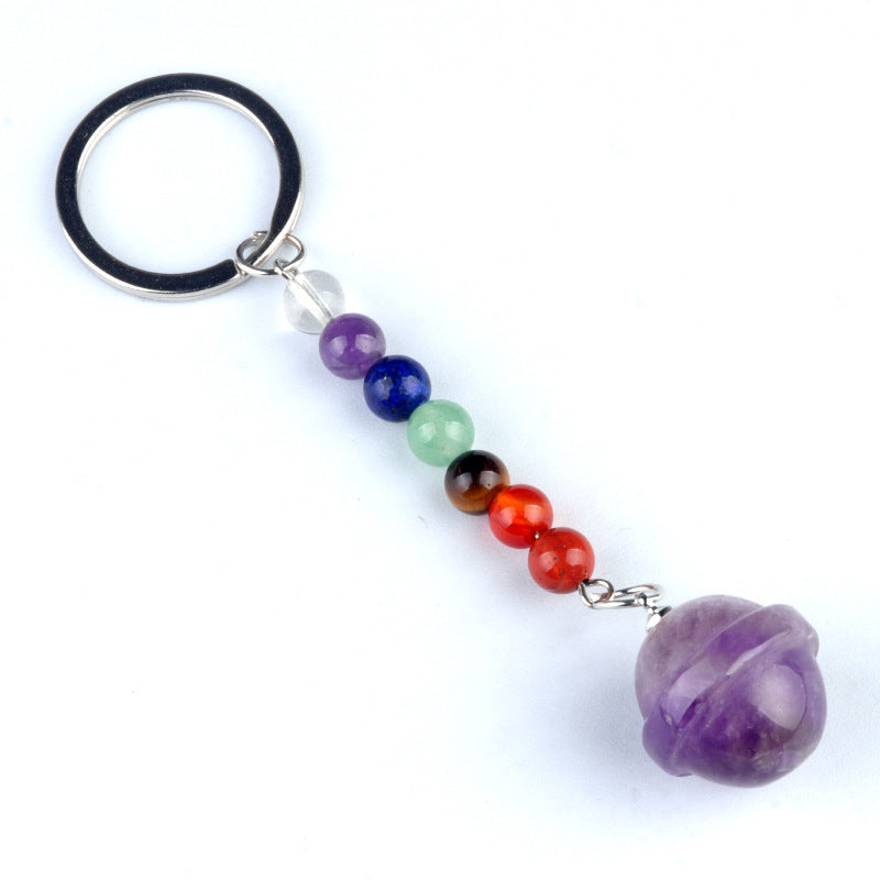 Cristal Porte Clef Planete-Ky1474