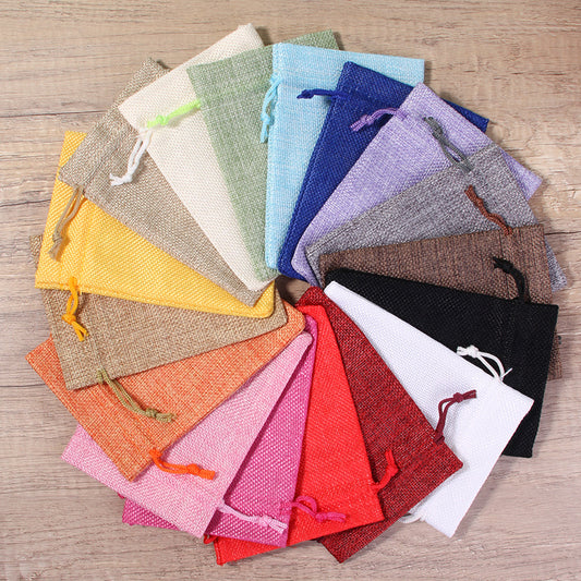 Sac en Tissu Petit Sac Cadeau Avec Cordon Serrage, Pochettes à Bijoux pour Cadeaux