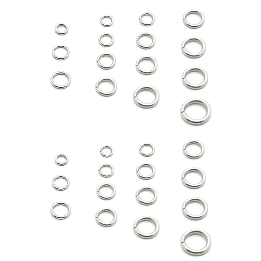 100pcs Perles Ouverts ou Fermer en Acier Inoxydable