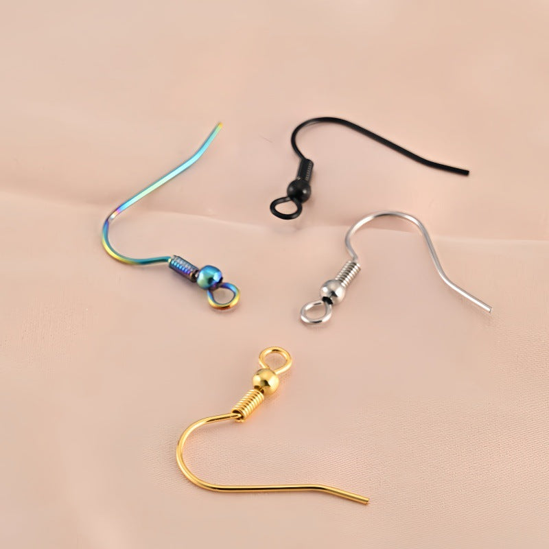 30pcs Crochets de Boucle D'Oreille Chirurgicaux Acier Inoxydable