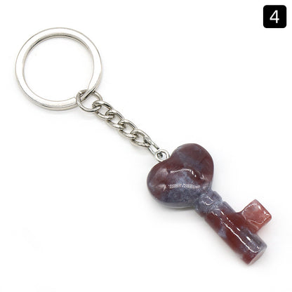 Cristal Porte Clef Coeur Clef-Ky1569