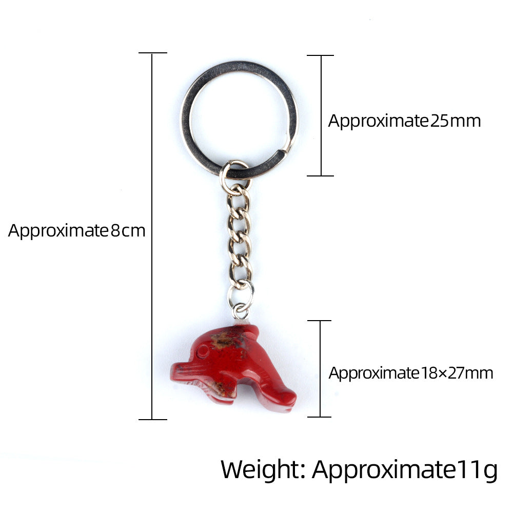 Crystal Dophins Keychains-Ky1949