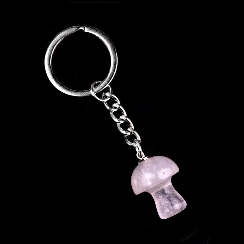 Cristal porte clef champignon-Ky1324